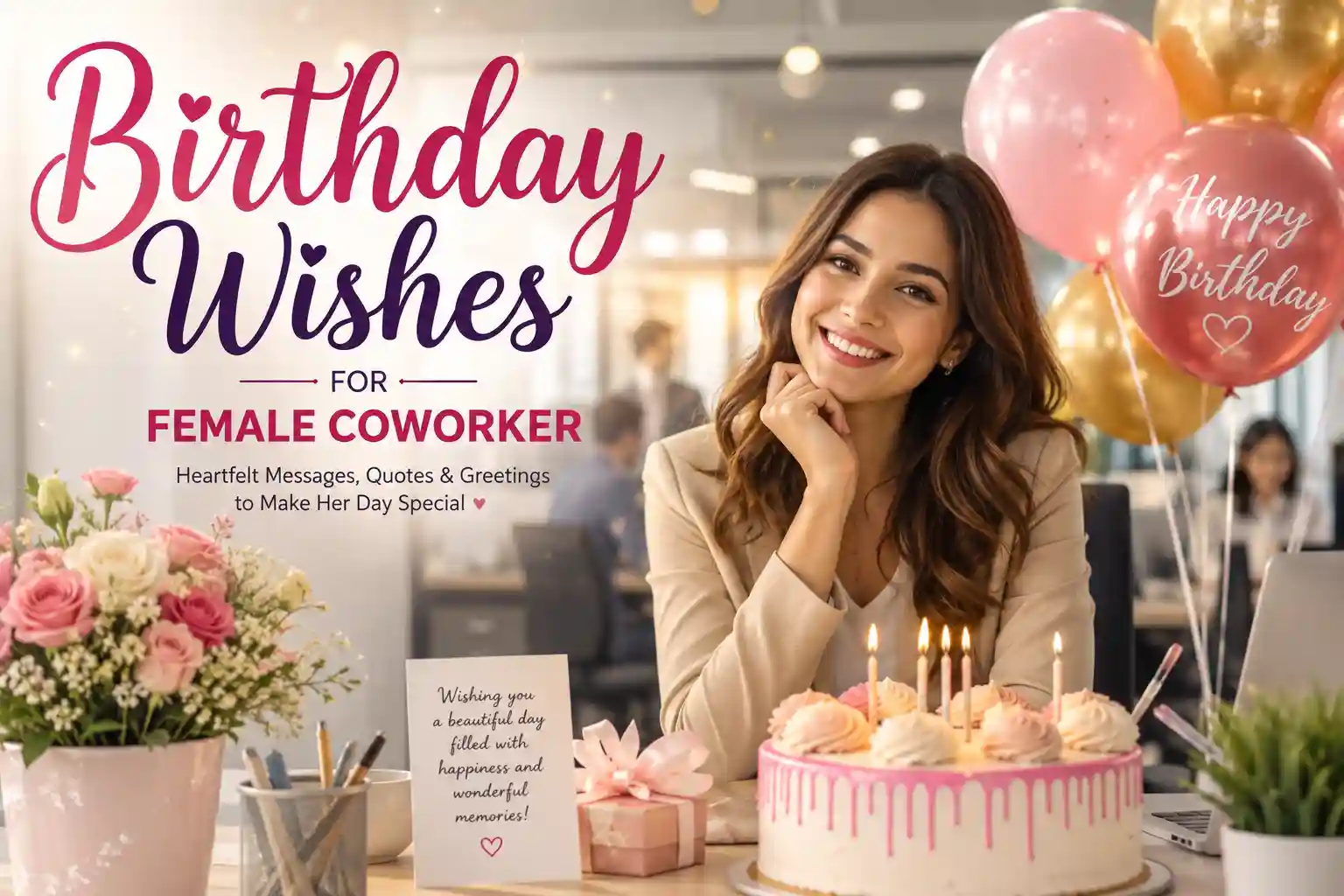 Birthday Wishes for Female Coworker