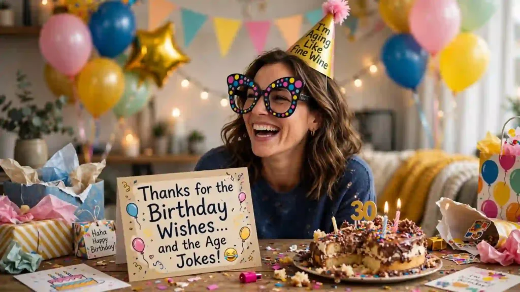 Funny Birthday Thank You Wishes