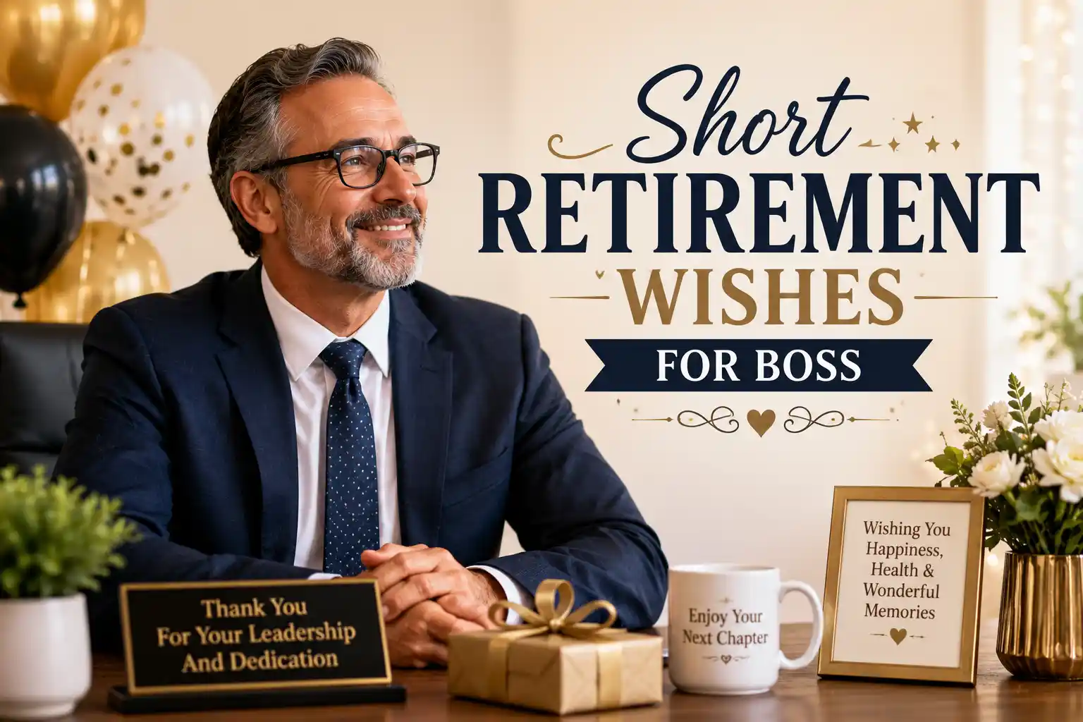 Short Retirement Wishes for Boss