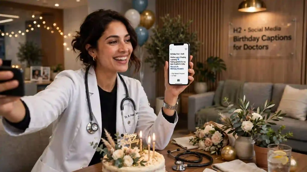 Social Media Birthday Captions for Doctors