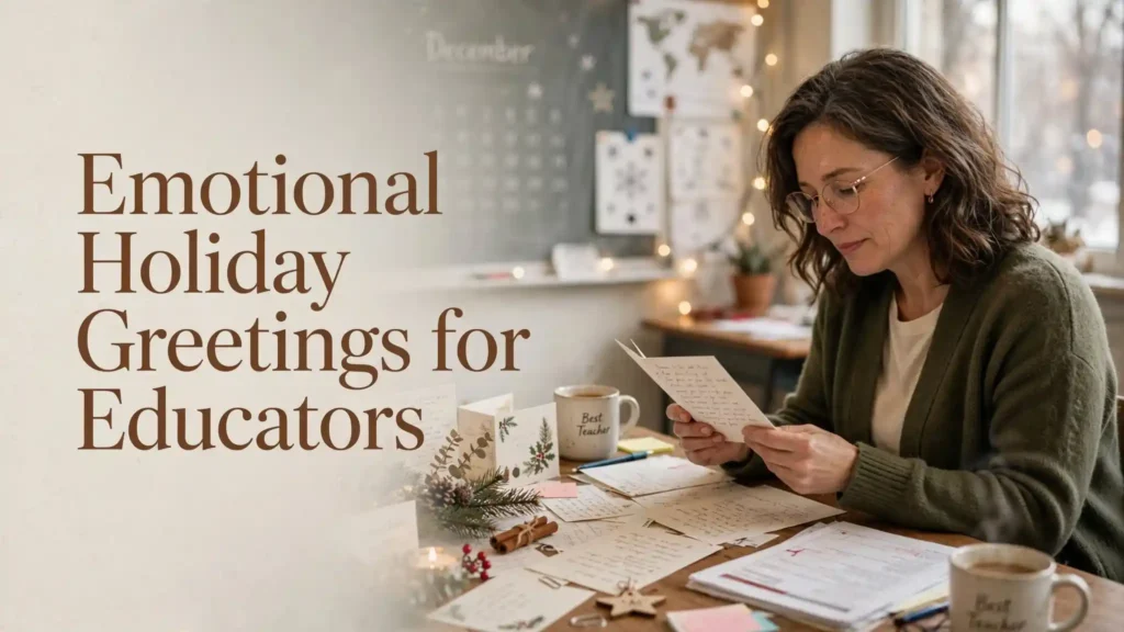 Emotional Holiday Greetings for Educators