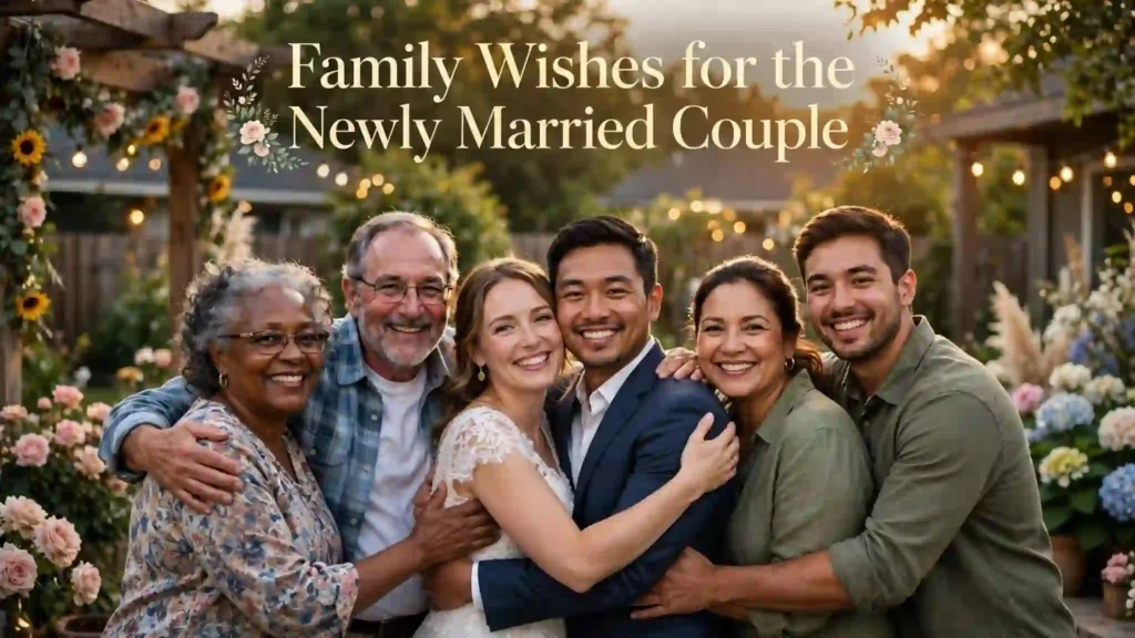 Family Wishes for the Newly Married Couple