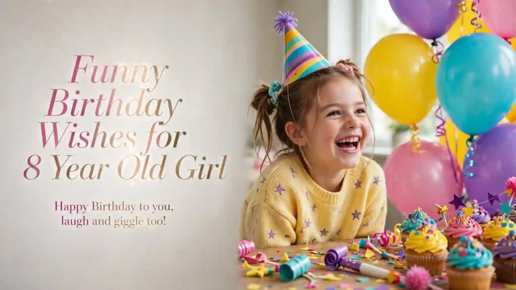 Funny Birthday Wishes for 8 Year Old Girl