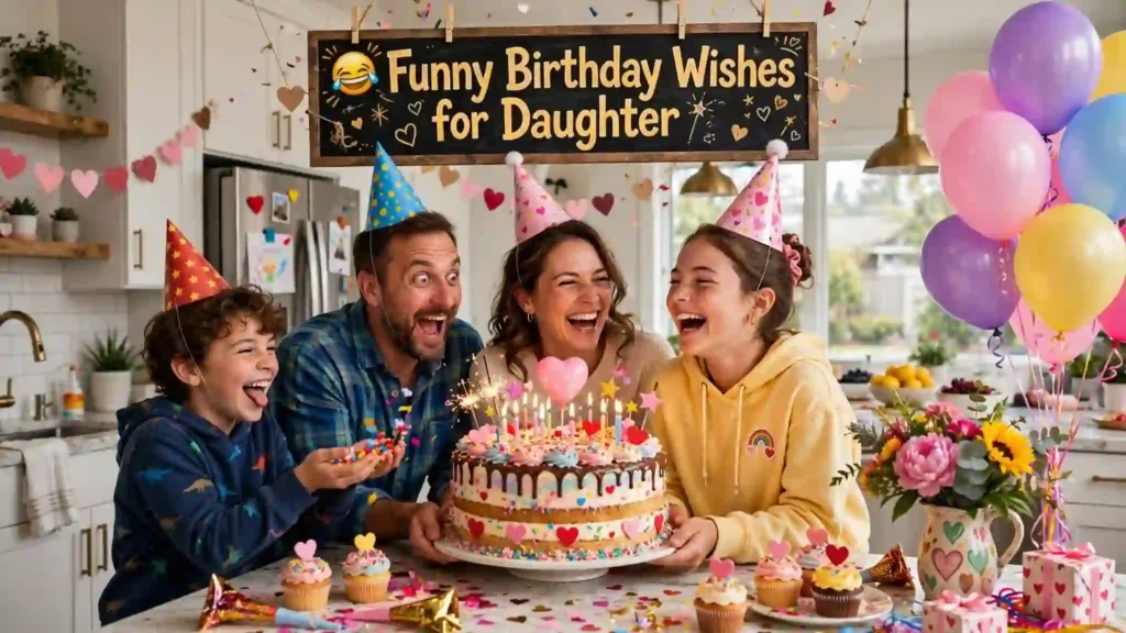 Funny Birthday Wishes for Daughter