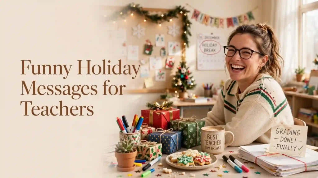Funny Holiday Messages for Teachers