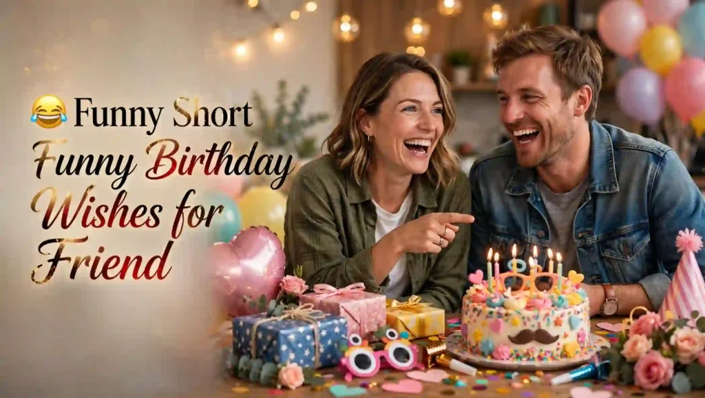 Funny Short Funny Birthday Wishes for Friend