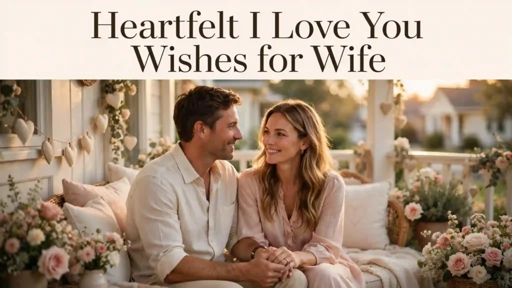 Heartfelt I Love You Wishes for Wife