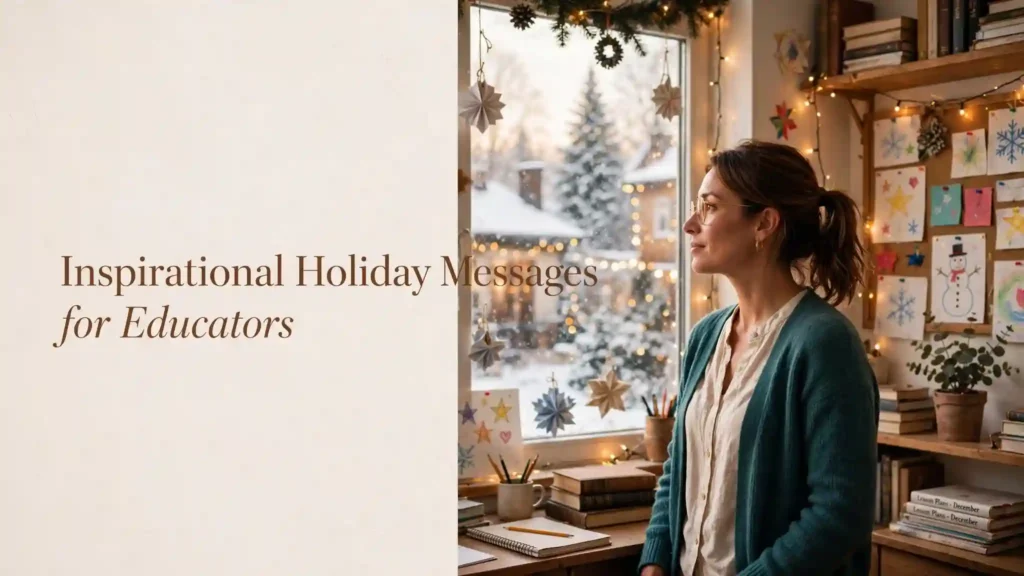  Inspirational Holiday Messages for Educators
