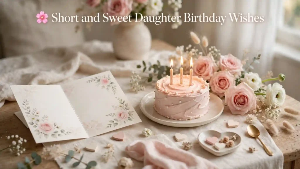 Short and Sweet Daughter Birthday Wishes