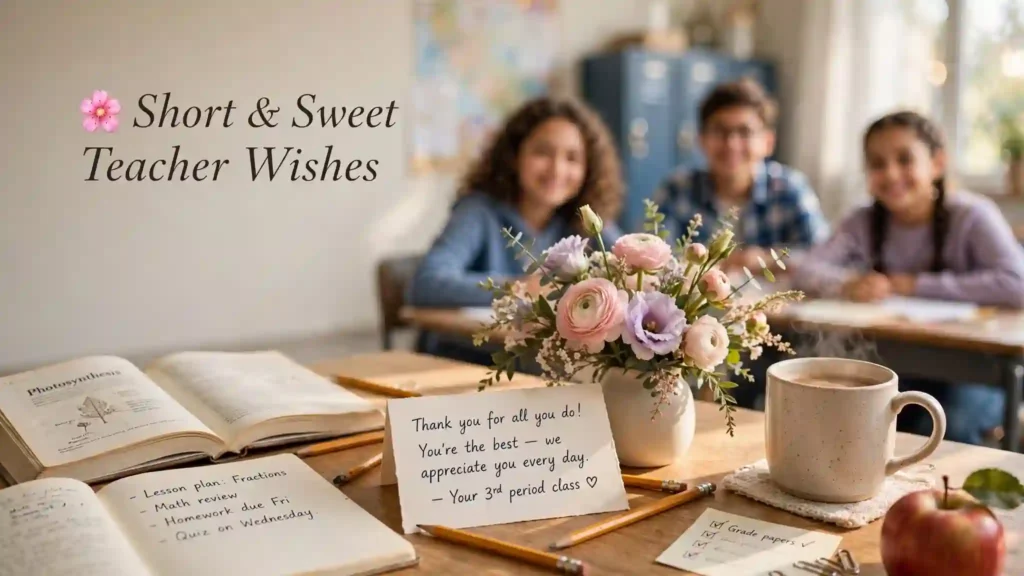 Short & Sweet Teacher Wishes