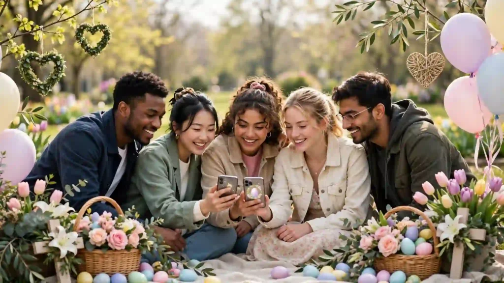Social Media Animated Happy Easter Wishes