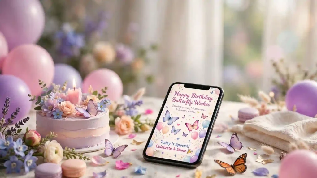 Social Media Happy Birthday Butterfly Wishes